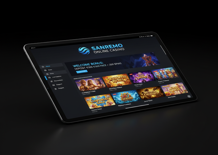 Sanremo Online Casino Casinò su tablet
